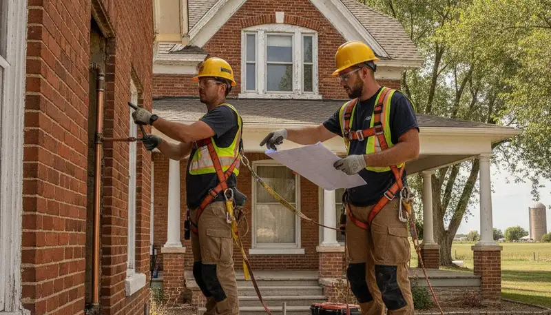 Plumber repairing a pipe in Fort Collins, CO for plumbing repair service