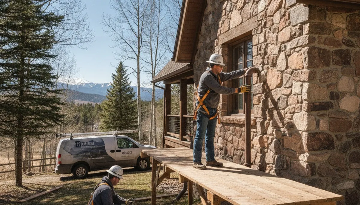 Fort Collins, CO plumber repairing a plumbing issue for a local home service call