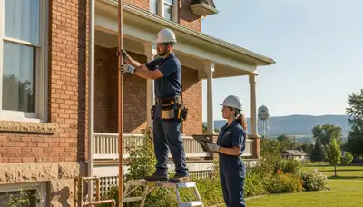 Fort Collins, CO plumber repairing a leak for a plumbing service call