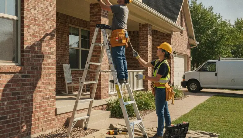 Plumber repairing a sink in Fort Collins, CO for plumbing repair service