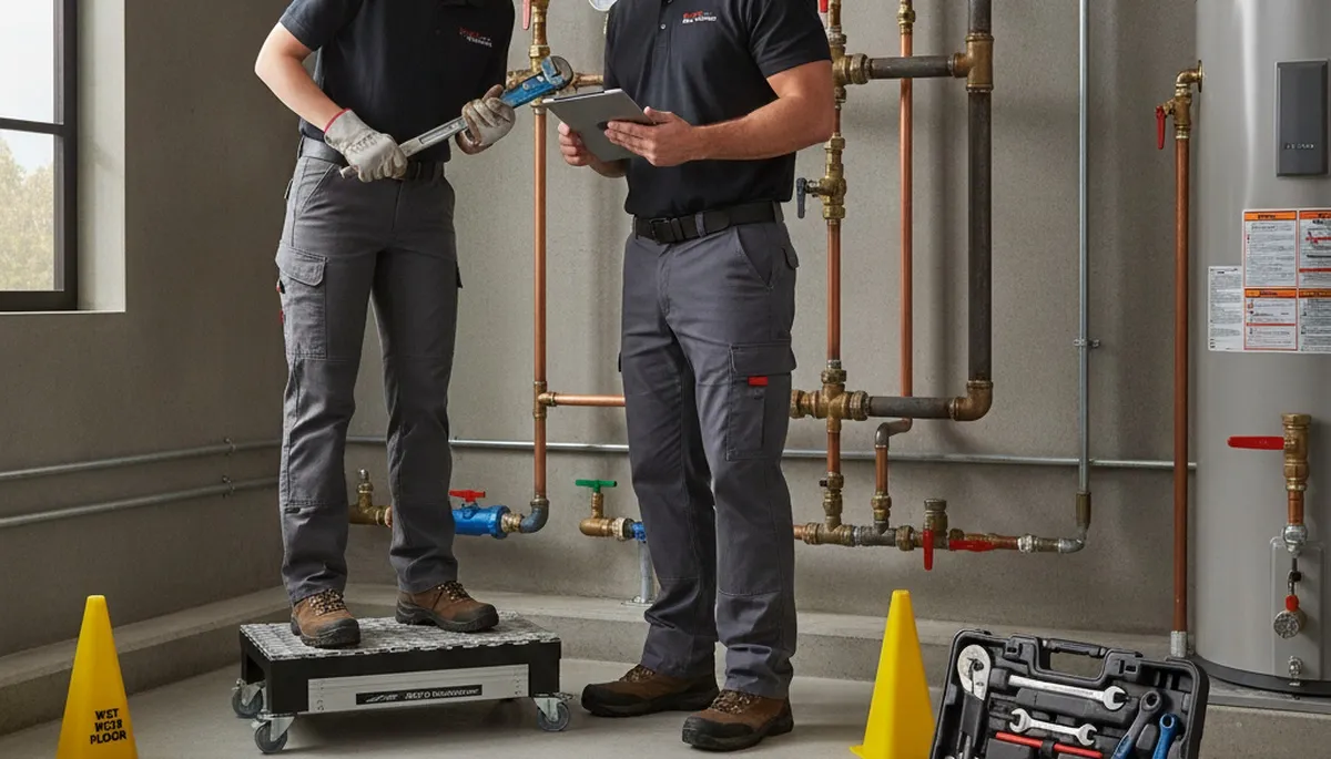 On Call Plumbers repairing a leaking pipe in Fort Collins, CO