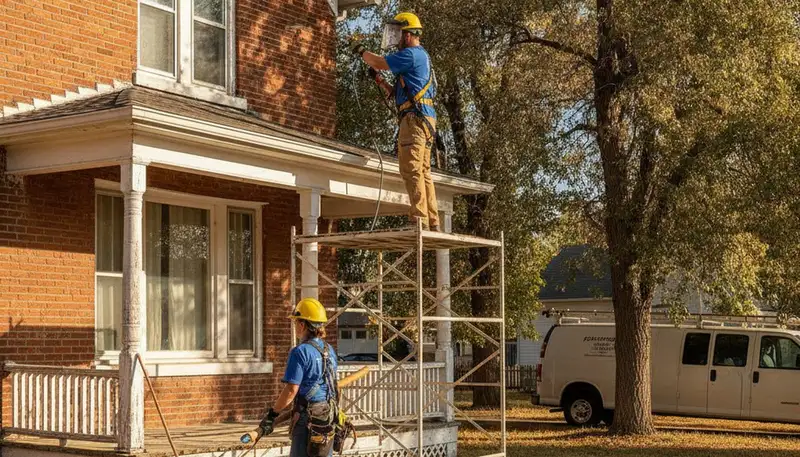 Fort Collins, CO plumber repairing a residential pipe for plumbing service