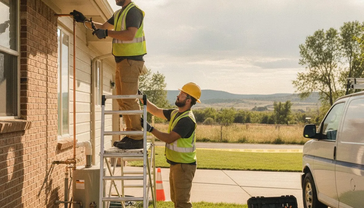 Fort Collins, CO plumber repairing a sink for plumbing service call